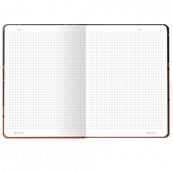 Блокнот с резинкой в клетку 96 л., А5, 145х203 мм, твердая обложка, BRAUBERG, "SpaceX", 113724