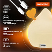 Ночник силиконовый LED "Утка" 101x150x85 мм, белый свет/RGB, таймер, изменение уровней яркости, USB, аккум.1200 мАч DASWERK (ДАСВЕРК) 238936