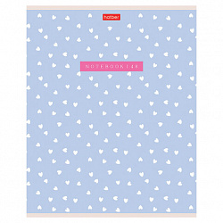 Тетрадь А5 48 л., HATBER, скоба, клетка, обложка картон, тиснение, LOVE IS... (микс в спайке), 093099, 48Т5тВ1