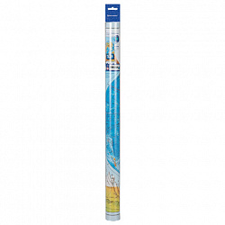 Карта мира физическая "Полушария" 101х69 см, 1:37М, интерактивная, европодвес, BRAUBERG, 112375