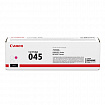 Картридж лазерный CANON (045M) MF635/633/631/LBP 611/613, пурпурный, ресурс 1300 стр., оригинальный, 1240C002
