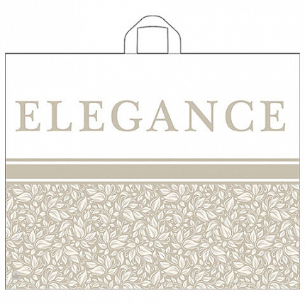 Пакет с петлевой ручкой ПНД, 55х70 см, "Изысканный беж", 50 мкм, н00112815