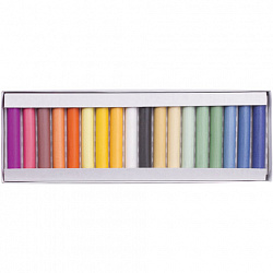 Пастель сухая художественная BRAUBERG ART DEBUT, 18 цветов, круглое сечение, 181460