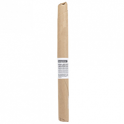 Калька для чертежных и дизайнерских работ, рулон 420 мм х 20 м, 40 г/м2, BRAUBERG, 116371