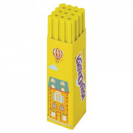Ластик ЮНЛАНДИЯ "Башенки", 64х15х15 мм, цвет ассорти, картонный держатель, 228719