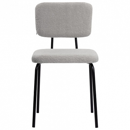 Стулья BRABIX "Ideal CF-080", КОМПЛЕКТ 4 шт., черный каркас, букле серый, 533256