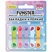 Закладки клейкие Z-сложения FUNSTER (ФАНСТЕР) "Сердечки", 45х12 мм, 100 шт., (5 цветов х 20 листов), в диспенсере, 116704