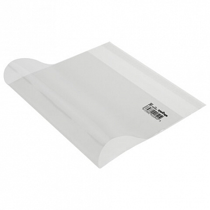 Обложка ПП 243х455 мм для тетрадей и прописей Горецкого, ЮНЛАНДИЯ, универсальная, КЛЕЙКИЙ КРАЙ, 80 мкм, штрих-код, 229353