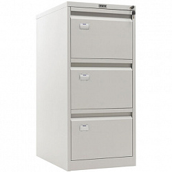 Шкаф картотечный ПРАКТИК "AFC-03", 1008х470х646 мм, 3 ящика, для 165 подвесных папок, формат папок Foolscap или A4 (БЕЗ ПАПОК)