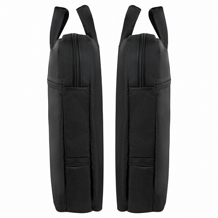 Сумка-портфель BRAUBERG с отделением для ноутбука 15,6", "Chance", 3 кармана, черная, 40х30х4 см, 240458