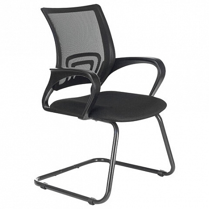 Кресло для приемных и переговорных BRABIX "Fly CF-100", черное, 532087