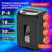 Уничтожитель (шредер) BRAUBERG PROFESSIONAL OF-1830x, HeavyDuty, CD, карты, 4 уровень секретности, 4х38 мм, 18 листов, 30 литров, 533140