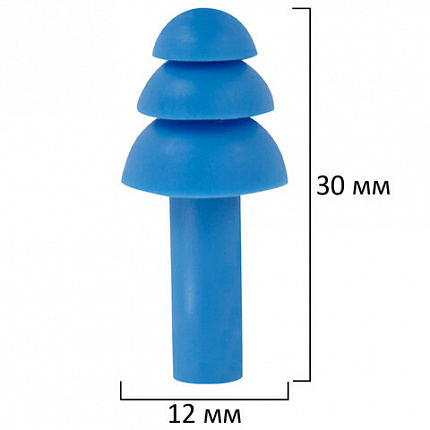 Беруши многоразовые термопластэластомерные без шнурка, 1 пара в контейнере, SNR 32 дБ, RABBITEX (РАББИТЕКС), 671316