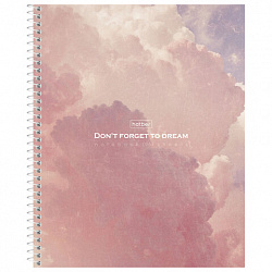 Тетрадь А5 96 л., HATBER, спираль, клетка, матовая ламинация, "Dream" (микс в спайке), 093671, 96Т5лВ1сп