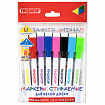 Маркеры стираемые 2 мм на магните со стирателем для белой доски и планера НАБОР 8 ЦВЕТОВ, ПИФАГОР, 152562