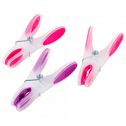 Прищепки бельевые 8,2 см, КОМПЛЕКТ 10 штук, прорезиненный пластик, ассорти, PRIMILA (ПРИМИЛА) PREMIUM, 700523