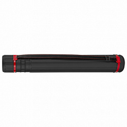 Тубус для чертежей телескопический, длина 64-100 см, формат А0, диаметр 8,5 см, с ремнем, черный, BRAUBERG, 271256