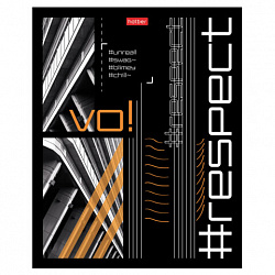 Тетрадь обложка пластик с печатью, А5, 80 л., скоба, клетка, HATBER, "Хештег" (микс в спайке), 090260, 80Т5В1пл