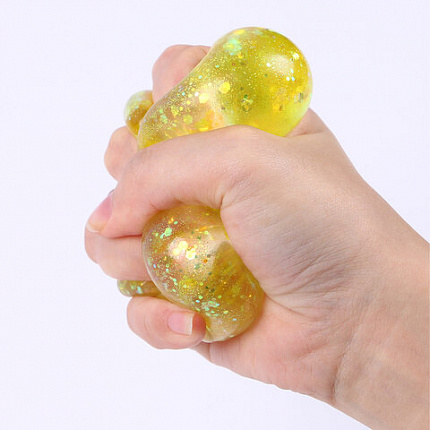 Игрушка-антистресс "ШАР С БЛЕСТКАМИ", 6 см, ассорти, 4 цвета, JOLLY JOT (ДЖОЛЛИ ДЖОТ), 665803