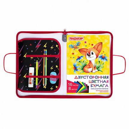 Папка для труда на молнии с ручками ПИФАГОР А4, 1 отделение, пластик, органайзер, "Street Legend", 271473