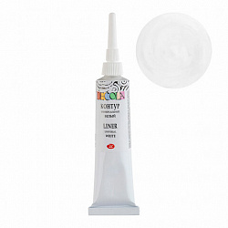 Контур акриловый универсальный "Декола", туба 18 мл, белый, Невская Палитра, 13603104
