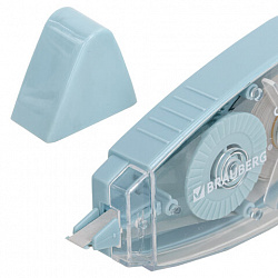 Корректирующая лента BRAUBERG REWIND, 5 мм х 16 м, механизм перемотки, корпус зеленый, блистер, 272489