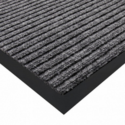 Коврик придверный 60х90 см, СЕРЫЙ, влаго-грязезащитный, 450 г/м2, ребристый, PRIMILA (ПРИМИЛА) EXTRA, 701024