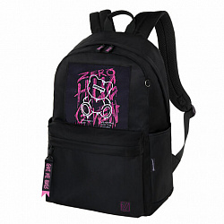 Рюкзак BRAUBERG FASHION CITY универсальный, карман-антивор, "Hug me", черный, 44х31х16 см, 272570