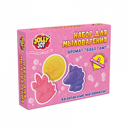 Мыло Набор для мыловарения 3 фигурки БОЛЬШИЕ ФОРМЫ, АССОРТИ 2 вида, JOLLY JOT (ДЖОЛЛИ ДЖОТ), 665980